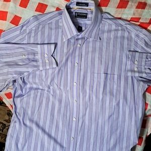 Stafford Signature 100% Cotton Broadcloth X-Tall Dress Shirt - Classic and Sophi